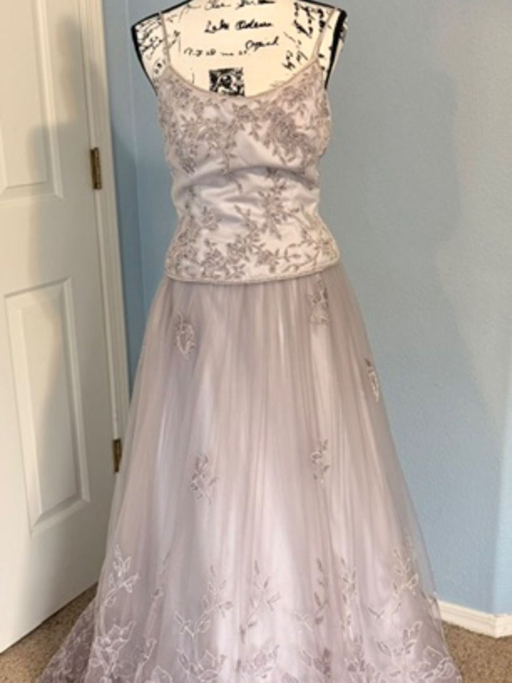 Mon Cheri Beaded Lilac Ball Gown Size 6